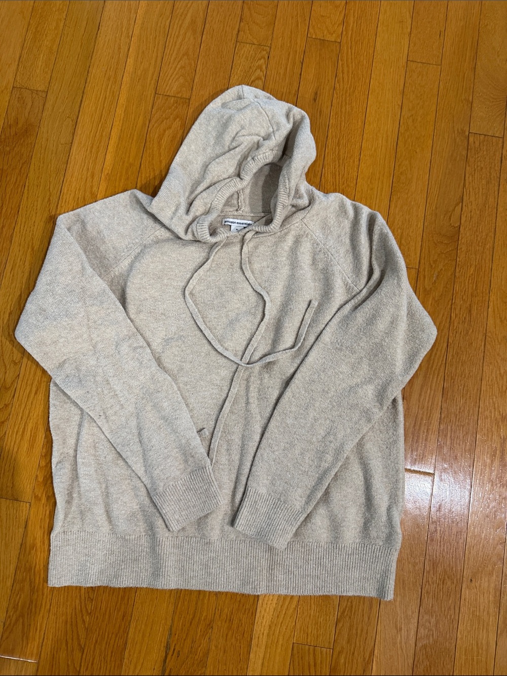 Womens Lightweight Hooded Sweater in Oatmeal